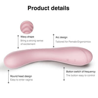 Maya Curve Silicone Vibrator Pink