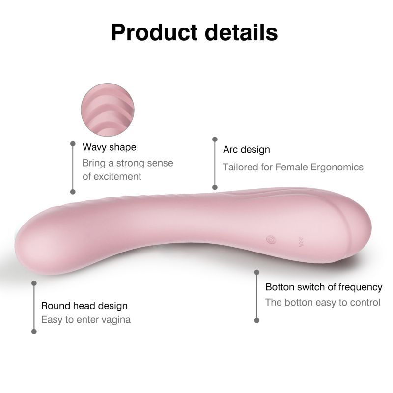 Maya Curve Silicone Vibrator Pink