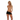 Starline Pleated Solid Mini Skirt Black