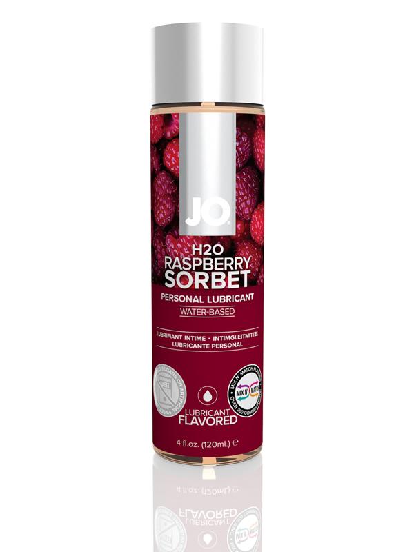 JO H2O Flavored Lubricant Raspberry Sorbet 4 floz/120ml