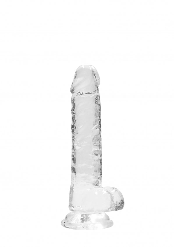 7 Inch / 17 cm Realistic Dildo With Balls - Transparent