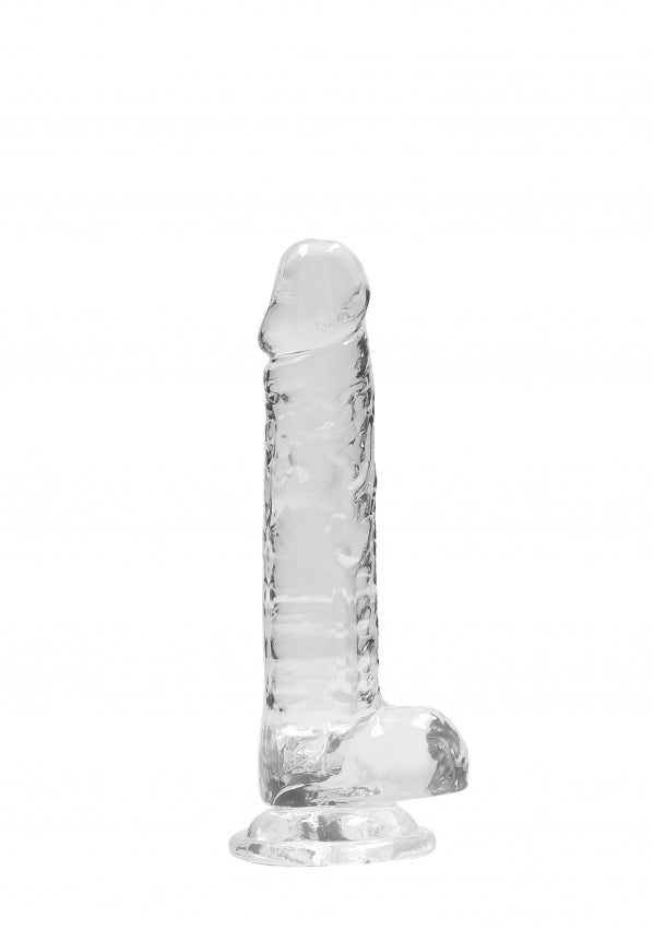 7 Inch / 17 cm Realistic Dildo With Balls - Transparent