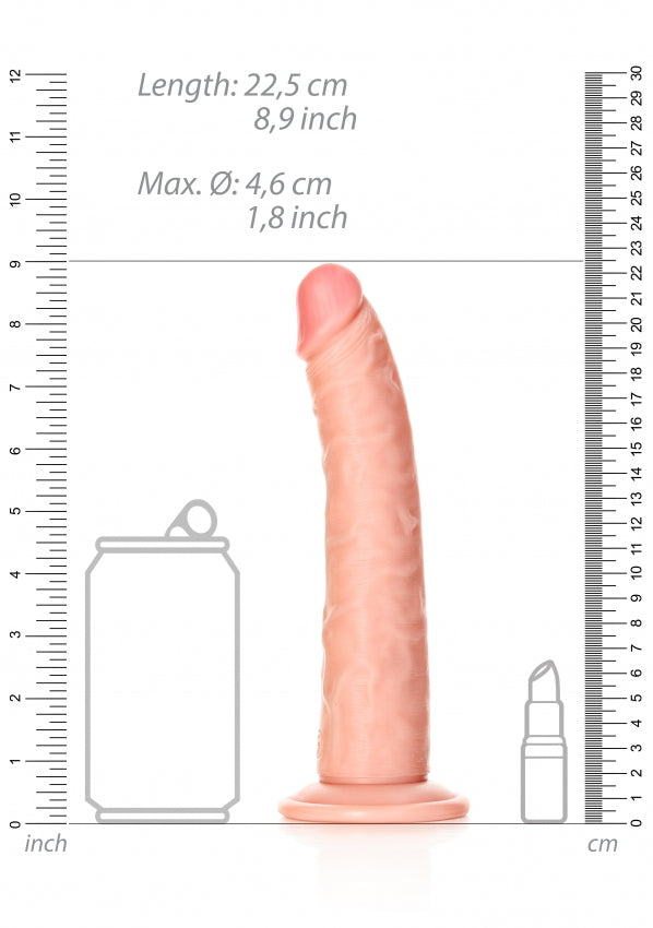 Slim Realistic Dildo with Suction Cup - 8''/ 20.5 cm