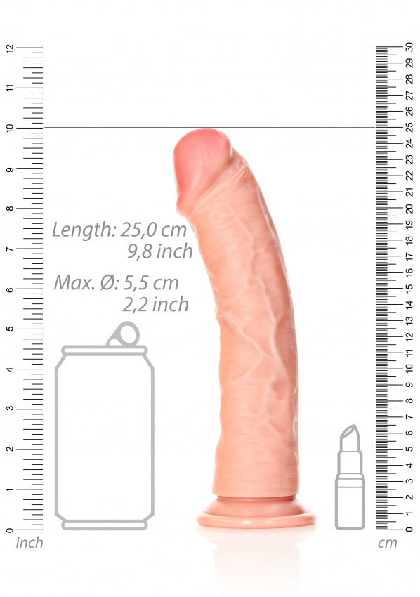 Curved Realistic Dildo with Suction Cup - 9''/ 23 cm