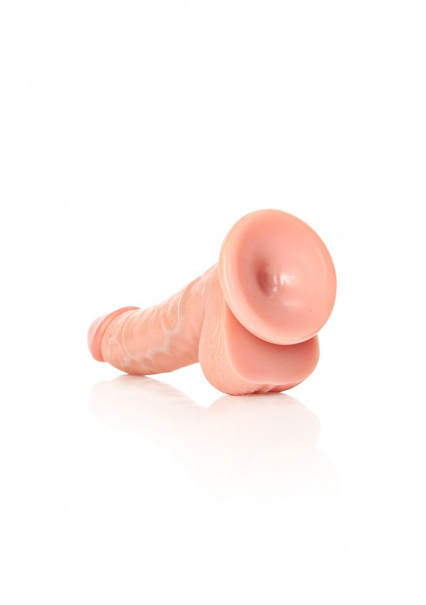 Curved Realistic Dildo with Balls and Suction Cup - 6''/ 15.5 cm