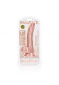 Curved Realistic Dildo with Balls and Suction Cup - 7''/ 18 cm