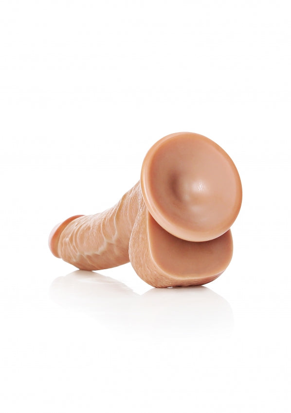 Curved Realistic Dildo with Balls and Suction Cup - 8''/ 20.5 cm