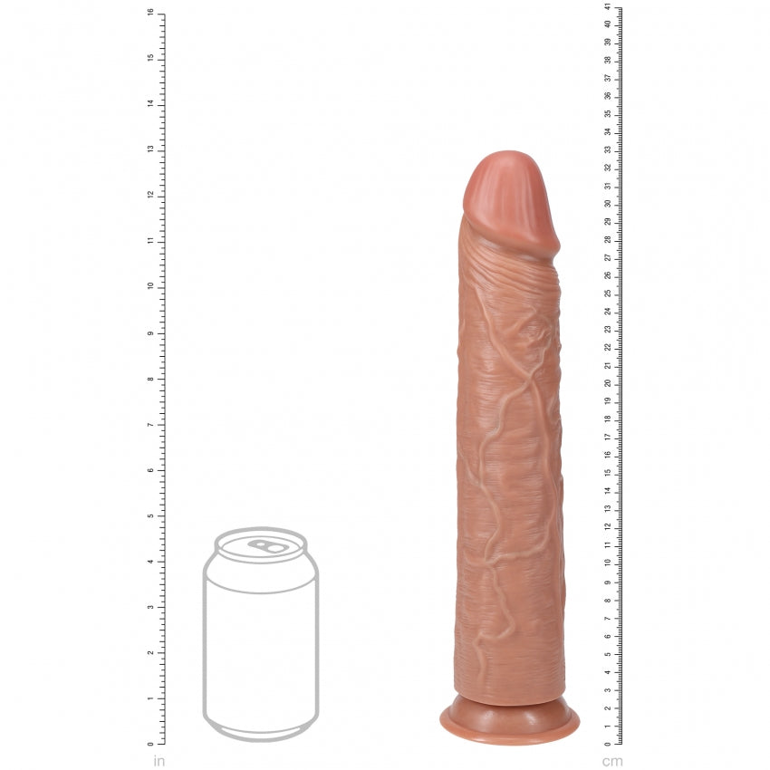 RealRock Ultra Realistic Skin - Extra Large Straight without Balls 13" / 33 cm - Tan