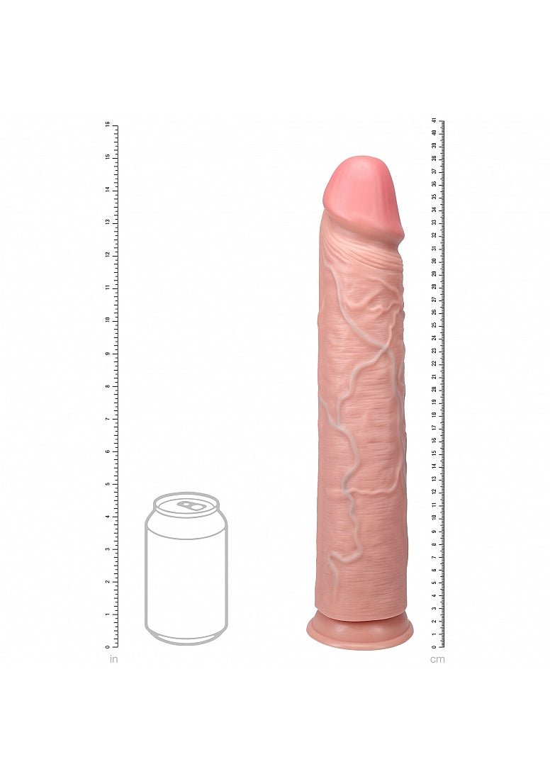 RealRock Ultra Realistic Skin - Extra Large Straight without Balls 15" / 38 cm - Flesh