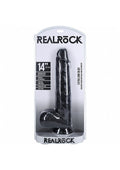 RealRock Ultra Realistic Skin - Extra Large Straight with Balls 14" / 35,5 cm - Black