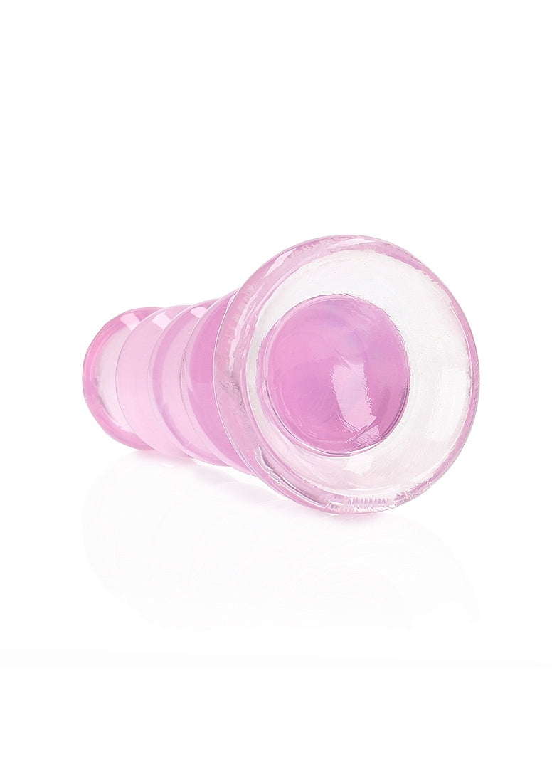 Crystal Clear 5.5" Curvy Dildo/Plug - Pink