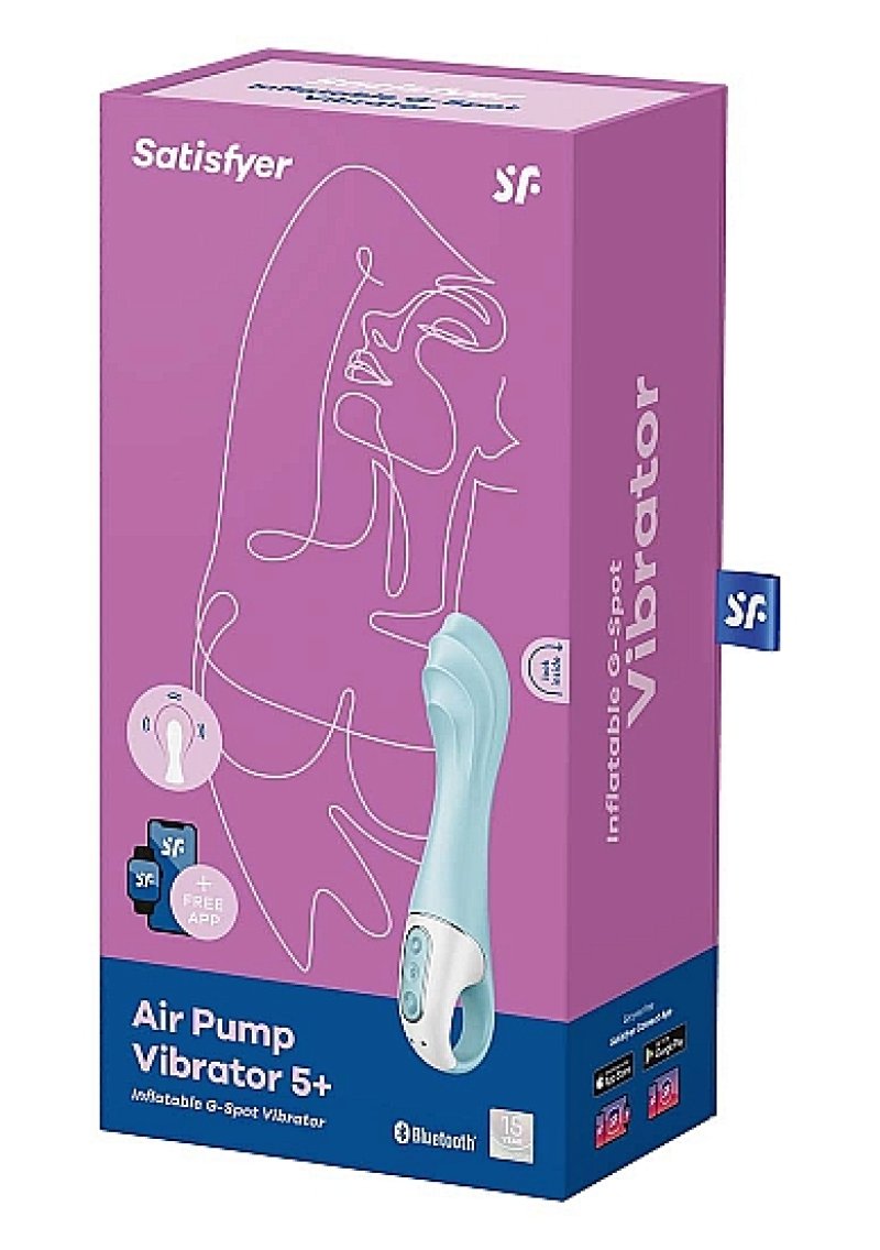 Satisfyer Air Pump Vibrator 5+ -Blue
