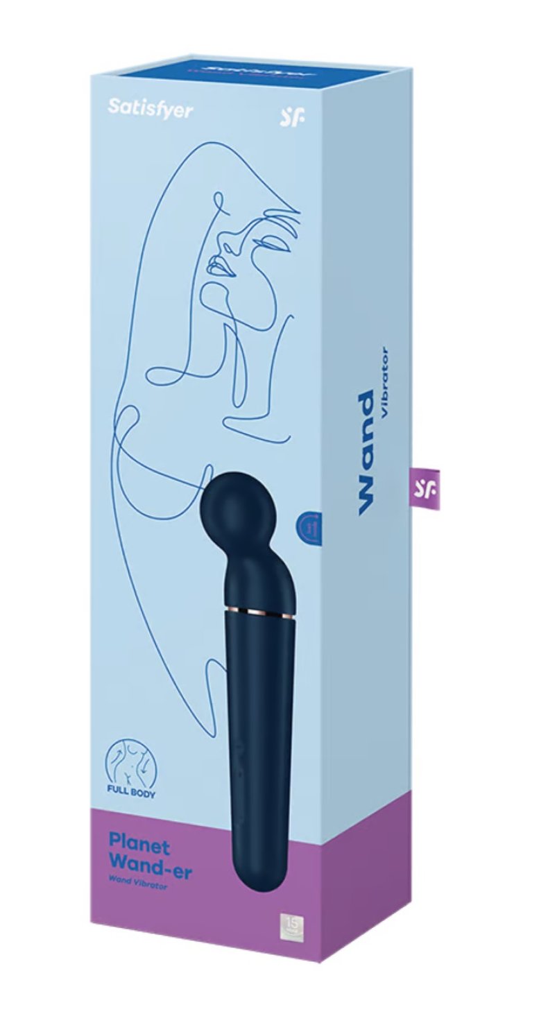 Satisfyer Planet Wand-er Blue/Rosegold