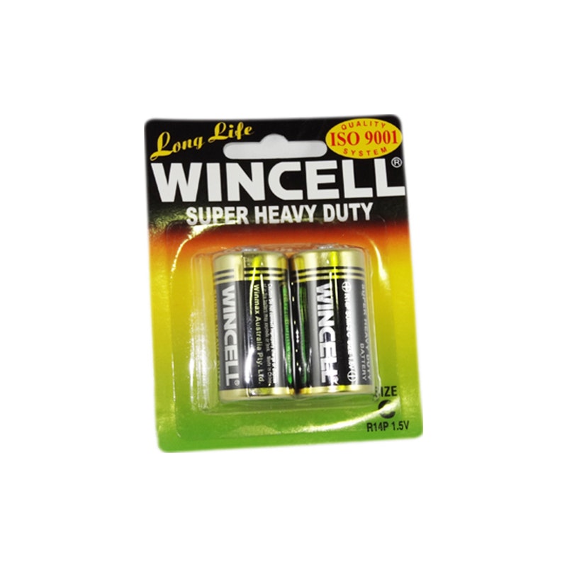 Wincell Super Heavy Duty C Size Carded 2Pk Battery