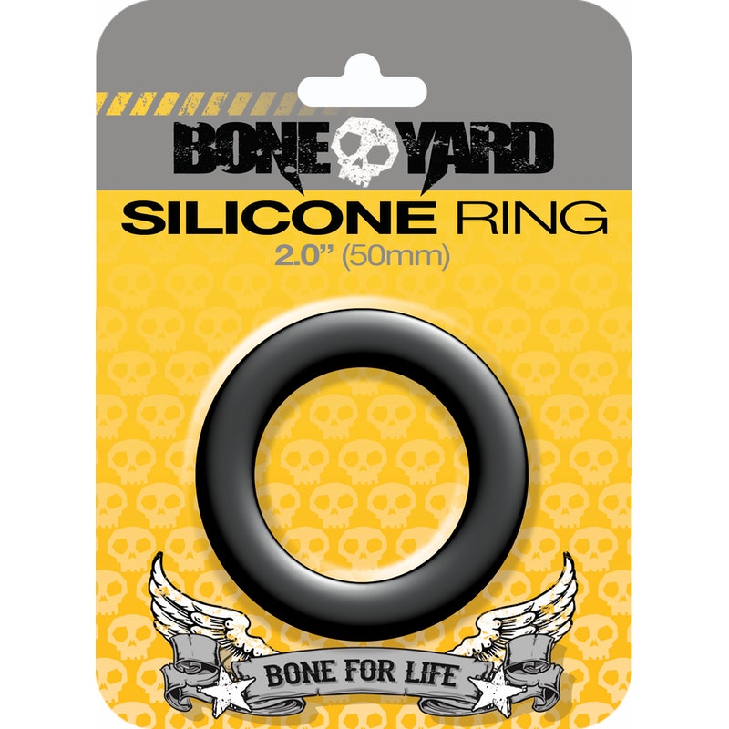 Boneyard Silicone Ring 50mm Black