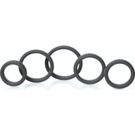 Boneyard Silicone Ring 5 Pc Kit Black