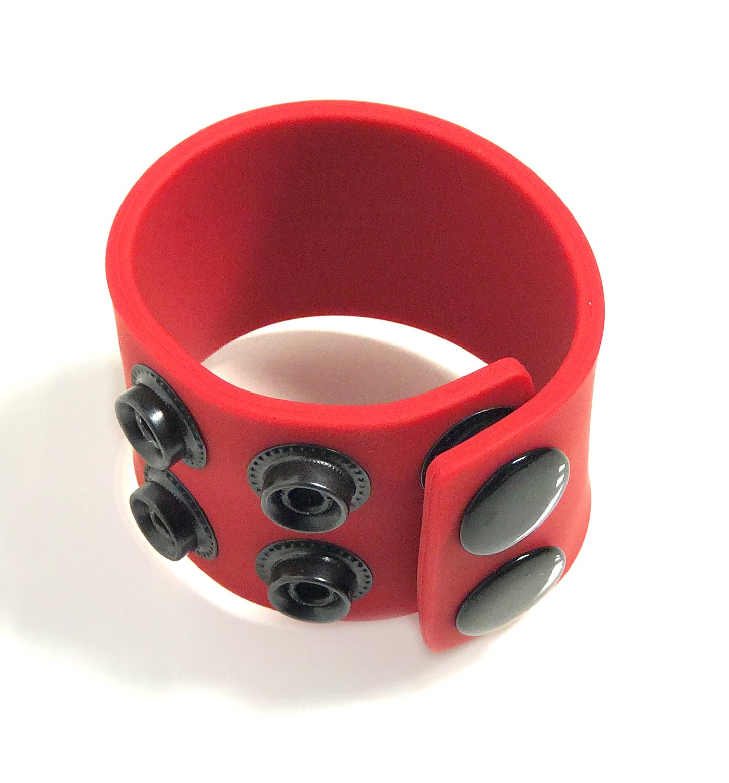 Boneyard 1.5in Silicone Ball Strap - 3 Snap - Red