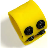 Boneyard 1.5in Silicone Ball Strap - 3 Snap - Yellow