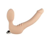 Strapless Strap On Vibrating Silicone S - Vanilla