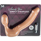 Strapless Strap On Vibrating Silicone M - Vanilla