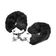 Fetish Pleasure Fluffy Hand Cuffs BLK