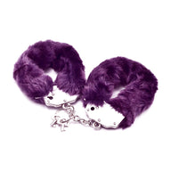 Fetish Pleasure Fluffy Hand Cuffs Purple