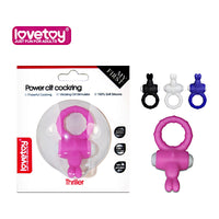 Power Clit Cockring Thriller White