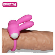 Power Clit Cockring Rabbit Pink