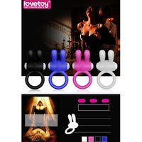 Power Clit Cockring Rabbit Pink