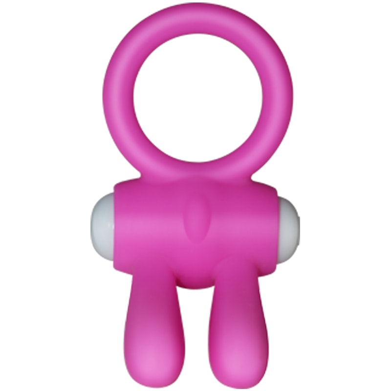 Power Clit Cockring Rabbit Pink