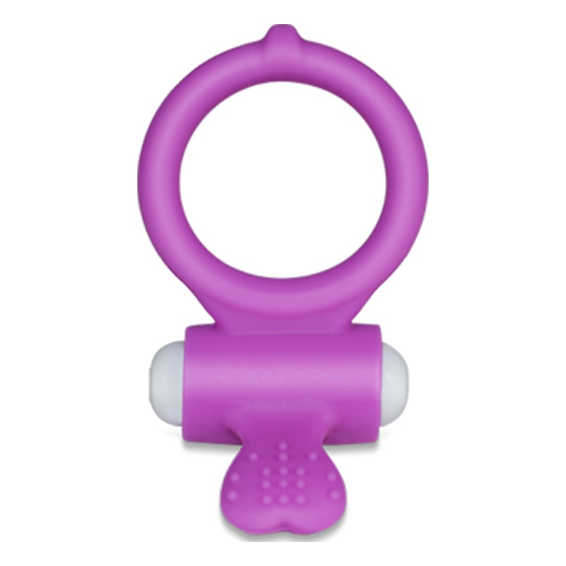 Power Clit Cockring Heart Purple