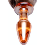 Fox Tail Glass Anal Plug