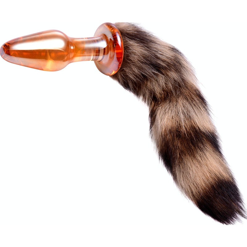 Fox Tail Glass Anal Plug