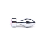 Metal Butt Plug V Pink