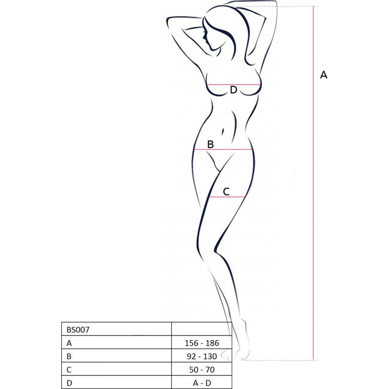 Bodysuit Fishnet With Open Crotch Black