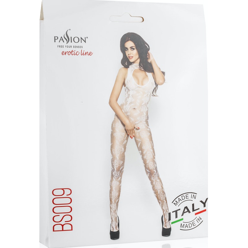 Bodysuit With Open Cleavage White