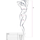 Bodystocking Fishnet  With Open Cleavage Black