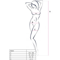 Bodystocking Fishnet  With Open Cleavage Black