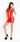 Dress Translucent With Open Sides Red
