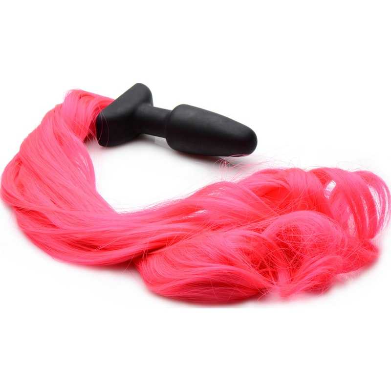 Pony Tail Anal Plug Hot Pink