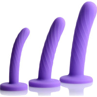 Tri-Play 3 Piece Silicone Dildo Set