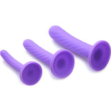 Tri-Play 3 Piece Silicone Dildo Set