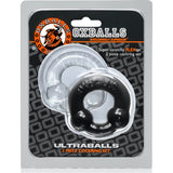 Ultraballs 2 Pack Cockring Black And Clear