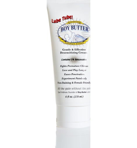 Boy Butter Comfort Cream Desensitizing 6oz Lube Tube