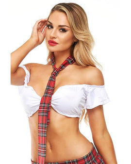 Sexy School Girl Tie Red