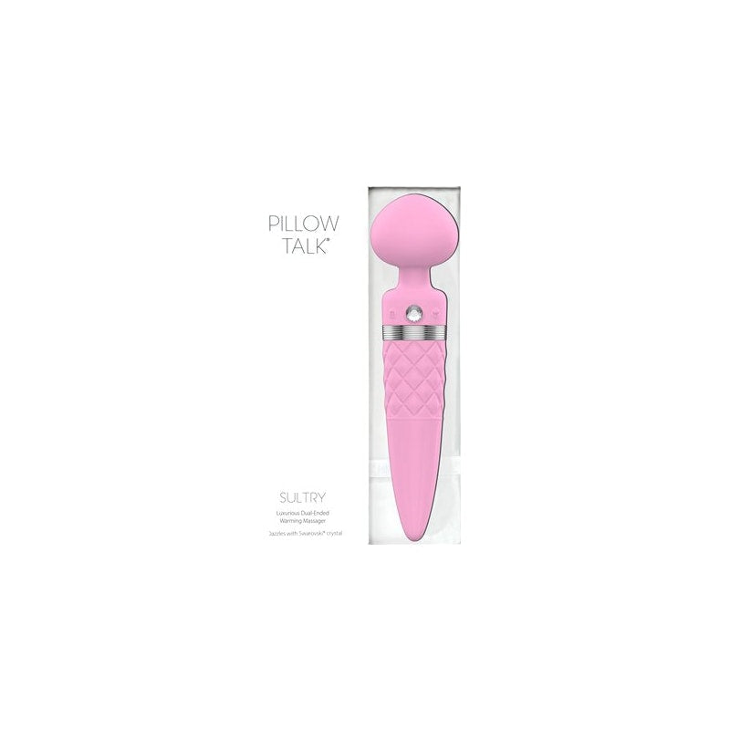 Pillow Talk Sultry Dual Ended Warming Massager Pink