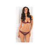 2 Pc With Love Half Cup Bra Set