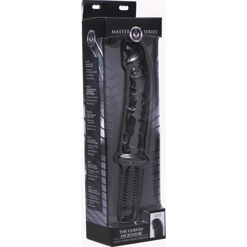 The Curved Dicktator 13 Mode Vibrating Giant Dildo Thruster
