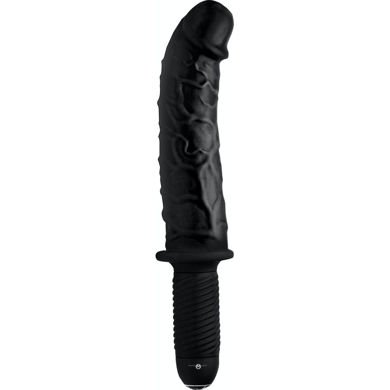 The Curved Dicktator 13 Mode Vibrating Giant Dildo Thruster
