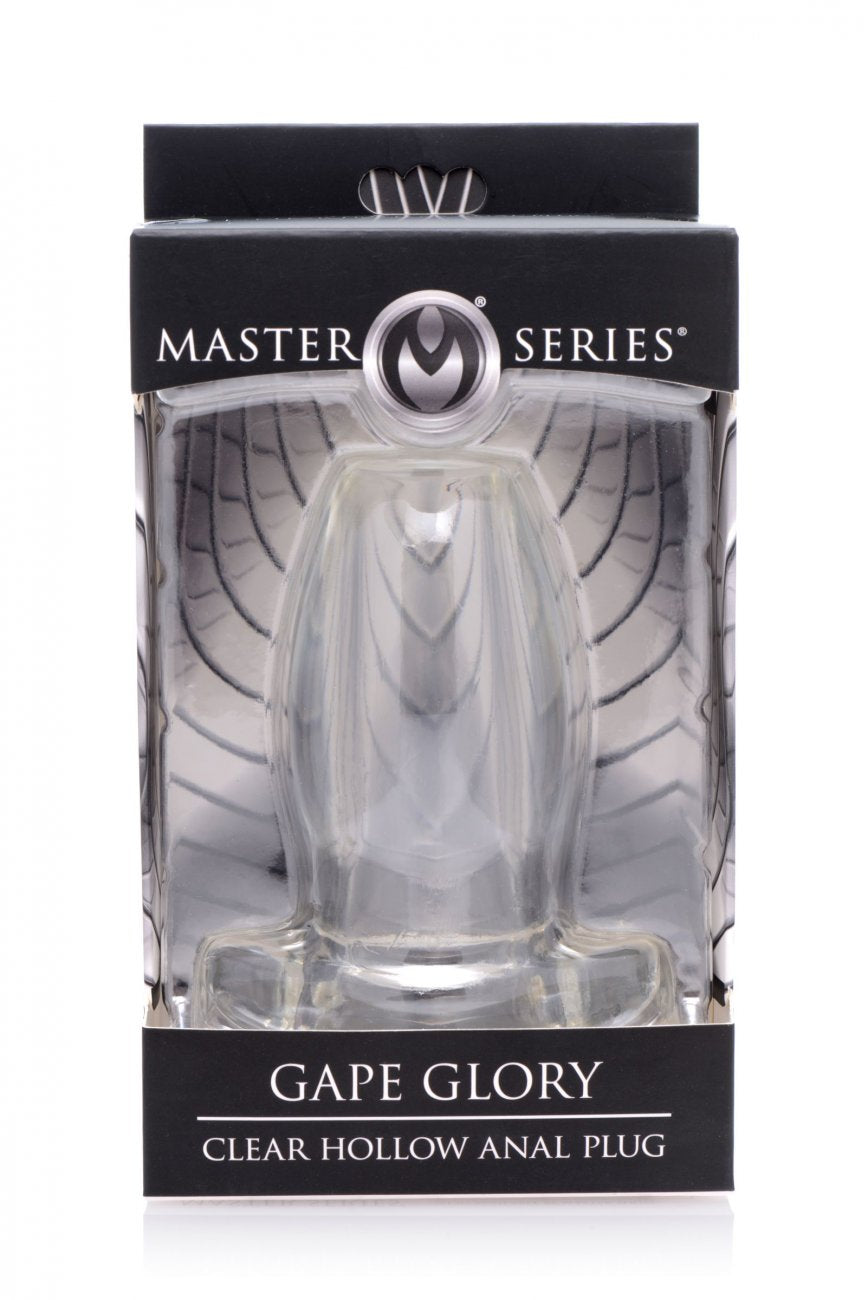 Gape Glory Clear Hollow Anal Plug Large